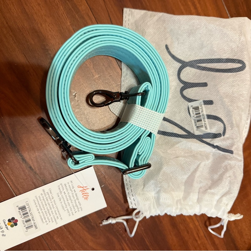 1.25 in aquamarine lug strap